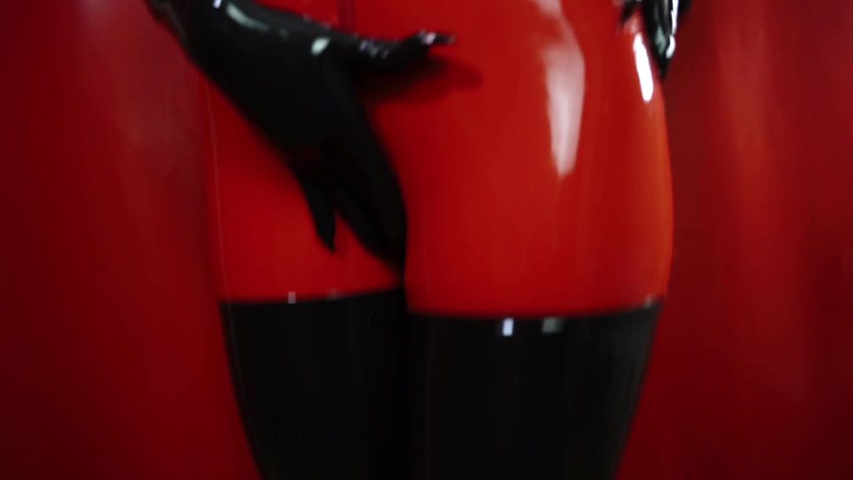 online xxx clip 19 femdom penis Miss Ellie Mouse — Succubus In Red Latex Catsuit, goddess worship on fetish porn