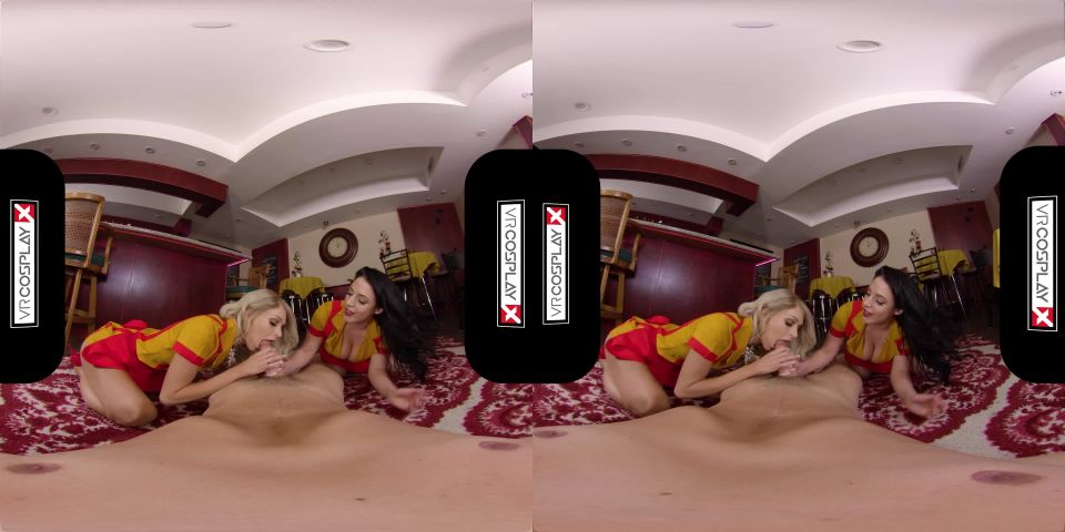 VRCosplayx presents 2 Broke Girls A XXX Parody – Emma Hix, Angela White Cosplay