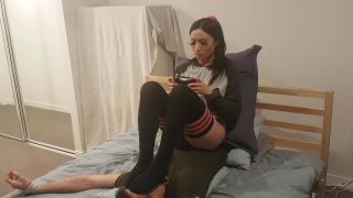 Thigh High Socks Smother While Gaming