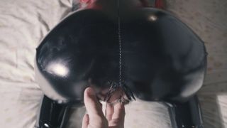 Latex Milf Wants Finger Orgasm From Behind  Real Amateur Orgasm 4K