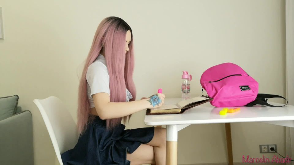 Marcelin Abadir in 26 [PREMIUM] Schoolgirl masturbating with Pink Toy on teen 