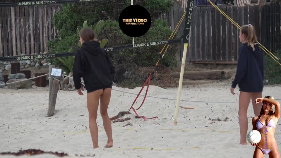  Voyeur beach bikini - TEEN BIKINI VOLLEYBALL DUO, voyeur on voyeur