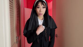 adult clip 31 asian lesbian hd Azumi Zeitline – Nun Worships BWC, dildo sucking on anal porn