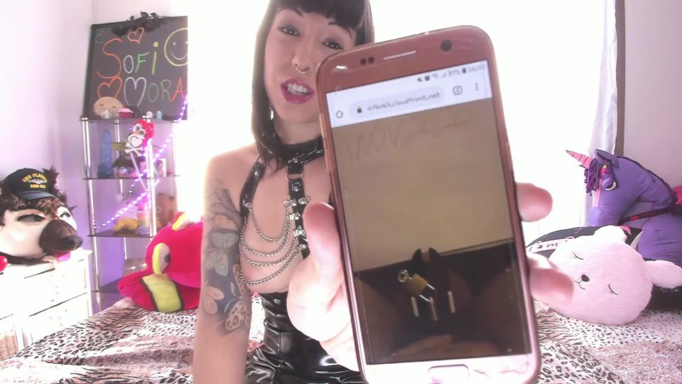 free xxx video 49 Sofi Mora – Blackmailed Caged Cuckold, cruel fetish on fetish porn 