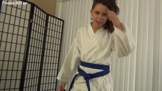 online video 35 Bailey Earns Her Red Belt - Karate Domination - | barefoot footjob | femdom porn femdom women