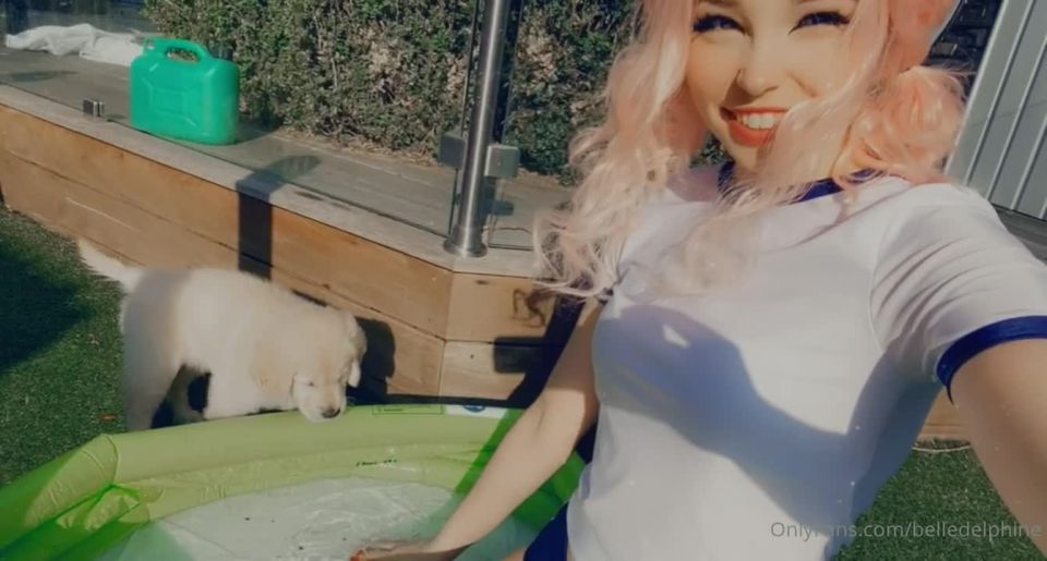 Belle Delphine - Belle With Her Dog