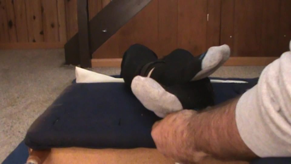 free adult clip 26 femdom footstool feet porn | Back in Black! | foot