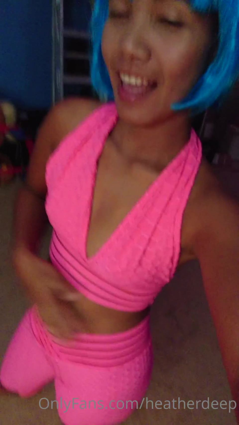heatherdeep New outfit with tity milk and new blue hair Asian Thai bluehari tits - 28-08-2021 - Onlyfans