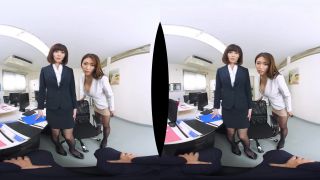 (VR) JUVR-011 Wれいこ共演VR！！ 二人は女上司 黒パンスト美脚で僕の股間を足コキ尻コキでトコトン教育指導する美熟女上司VR!!!