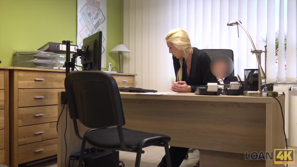 Beautiful Long-Legged Blonde Has Sex With A Banker For A Loan (Pornstar) Karol Lilien