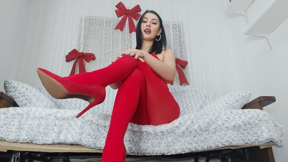 free xxx video 27 femdom chastity humiliation femdom porn | Miss Marisa - Red legs for this Christmas | cock