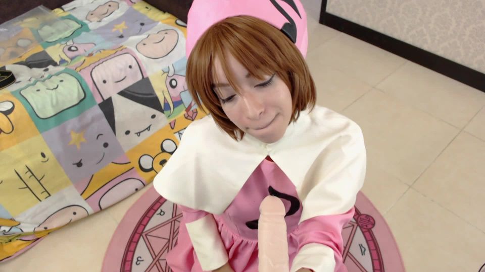 Blow Job by Sakura Card Captor cosplay AriaBaker