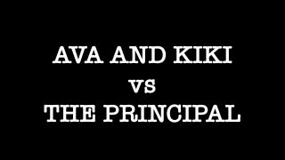 free adult clip 36 nylon stocking fetish Ava and Kiki vs The Principal Pt 3-03, spanking101thevideos on femdom porn