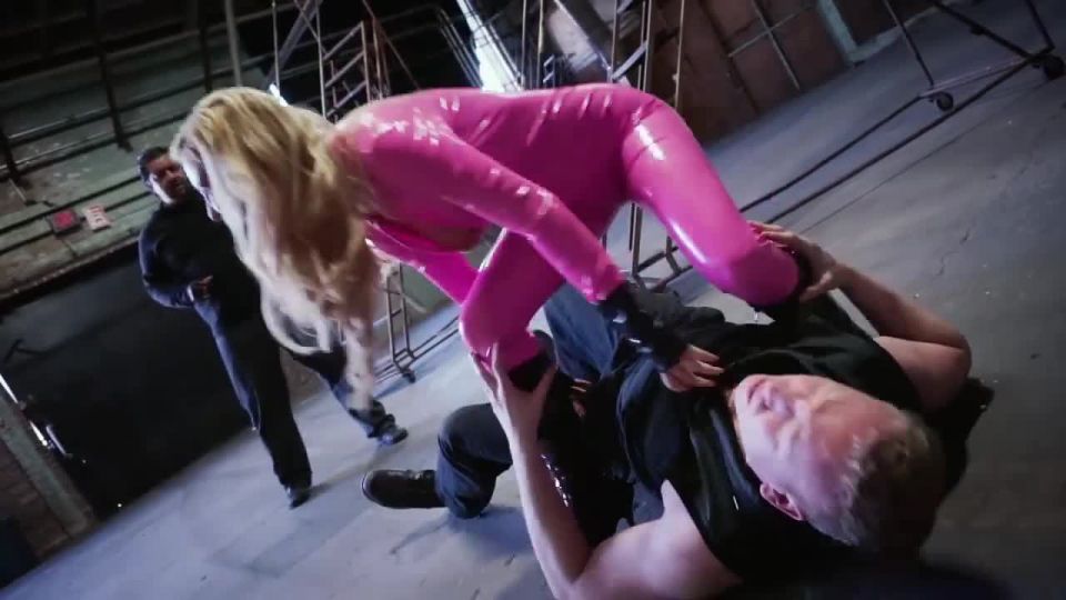 xxx video clip 45 Cameltoe superheroine in pink catsuit on fetish porn femdom findom
