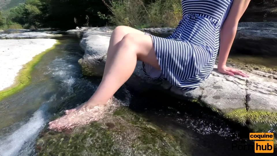 free adult video 19 Alice Coquine - Outdoor Blowjob And Cumshot By The River - Watch XXX Online [FullHD 1080P] - boobs - teen russian amateur gangbang