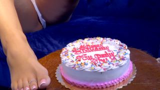 eyecandytoes  11366262 Cake cake cake cake THE ULTIMATE TEASE from my birthday shoot Booty Soles Toes Legs and mo on femdom porn femdom chastity cuckold