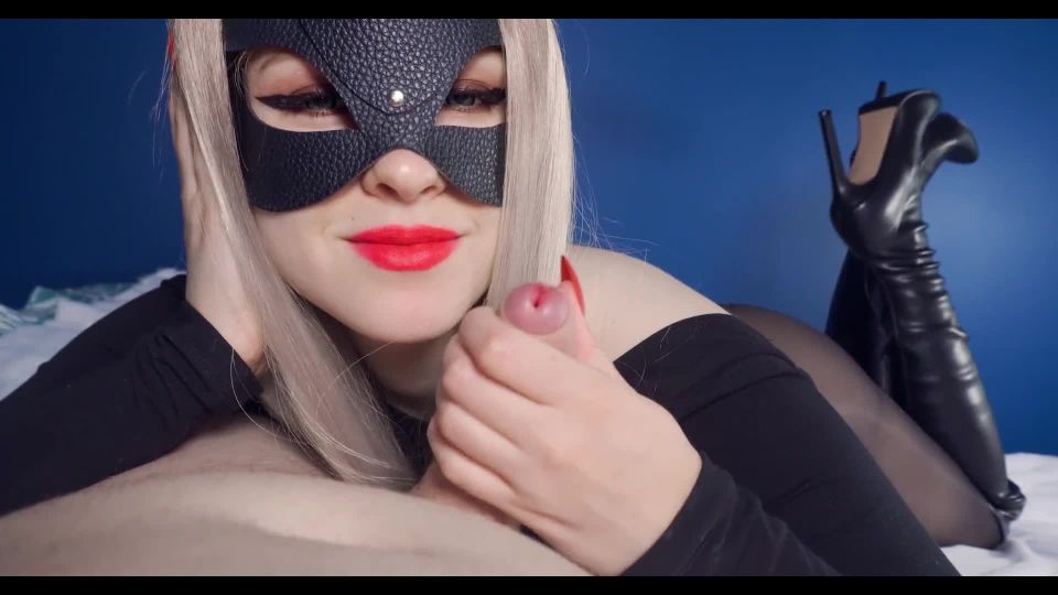 adult clip 43 rapture femdom blowjob porn | Blonde - Sucks Cock and Shows Her Ass in Nylon Tights the Pose Stiletto Boots With Red Lipstick POV - FullHD 1080p | fetish