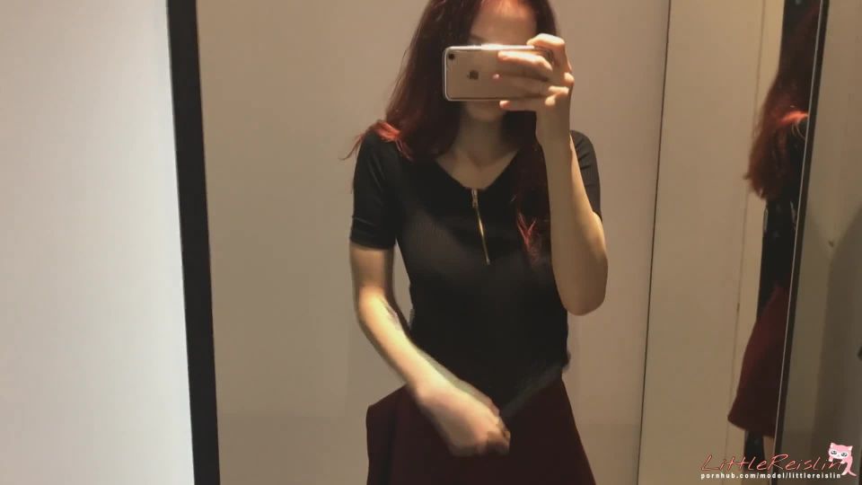 Littlereislin - Hottie Teen was Caught twice while Masturbating in Fitting Room