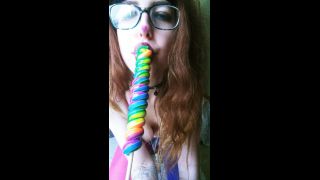 online clip 18 Clowny Slut In Nylons Blows Huge Lollipop on blowjob porn xxx sex porn amateur