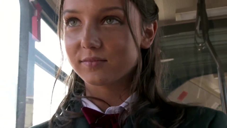 Busty young girl, sex in public bus, teen porn video