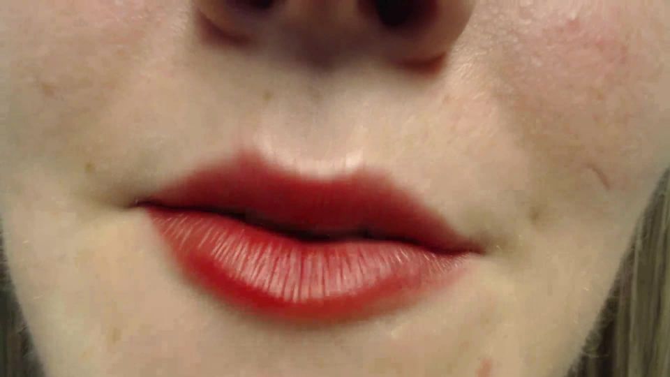 online xxx clip 40 Bright red findom mouth | teeth | femdom porn throat fetish