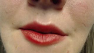 xxx video 41 velvet fetish Bright red findom mouth, fetish on femdom porn