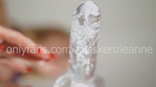 Horny Bitch Rides A Big Dildo And Her Tits Bounce So Hot