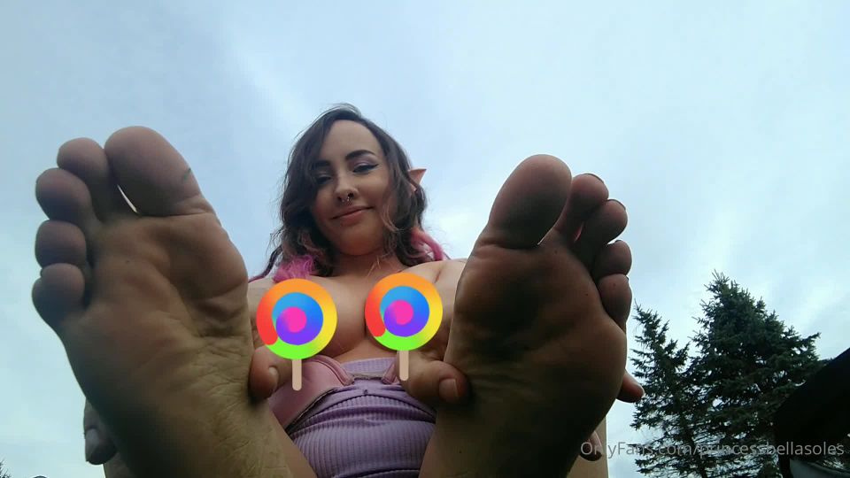 online porn video 26 thai foot fetish Princess Bella Soles – Topless elf feet outdoors video!, foot on feet porn