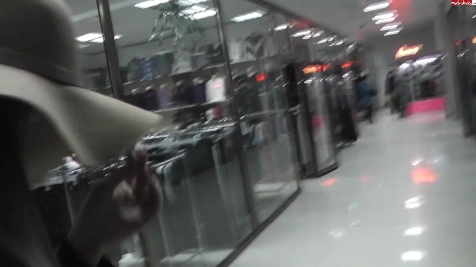 Angel Desert - Sperm On Face Walking in the Shop (Public)