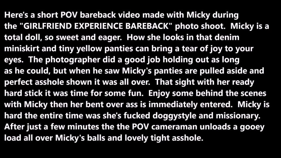 Quickie with Micky(Shemale porn)