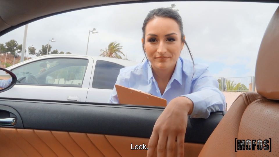  Sexy Parking Attendant Annie Reis Bends Over To Jordi Huge Dick