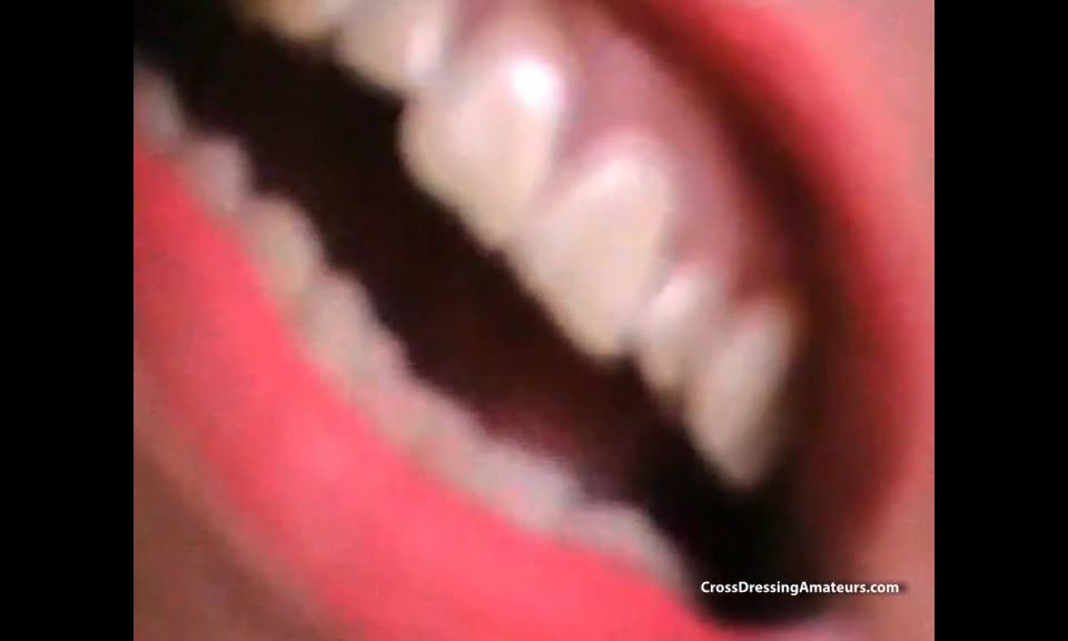 CrossdressingAmateurs presents Blowjob from a CD with cum kissing!!!