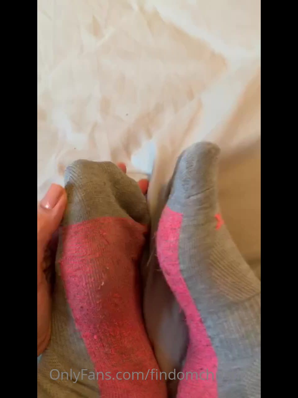 findomchristine  My smelly gym socks make you twitch on femdom porn femdom big strapon