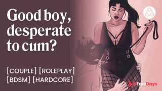 Femdom Pet Play Obedient Pup Gets Fucked by Mistress Chastity, Anal Tail Plug and Creampie ASMR Audio