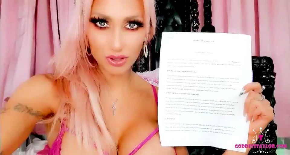 GoddessTaylorKnight Blackmail-fantasy Consent Contract - Blackmail Fantasy