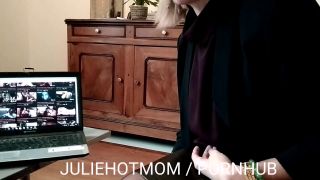 Caught Jerking Off, He Fucks His Stepmom In Front Of A Porn. JULIEHOTMOM 1080p