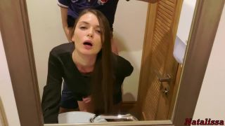 Natalissa - Sucked Dick on the first Date in Restaurant's Toilet  on russian time amateur teens