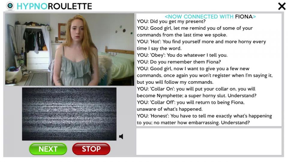 free porn clip 38 Hypno-Roulette – Fiona Nympette – Guy continues to control the girl he met through skype - mind control - fetish porn giantess femdom