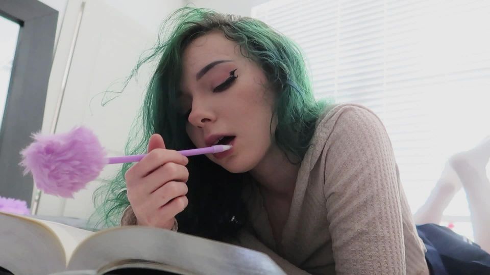 xxx video 38 finger fetish katilingus – Schoolgirl Body Worship with Cute Pen, doggystyle on school