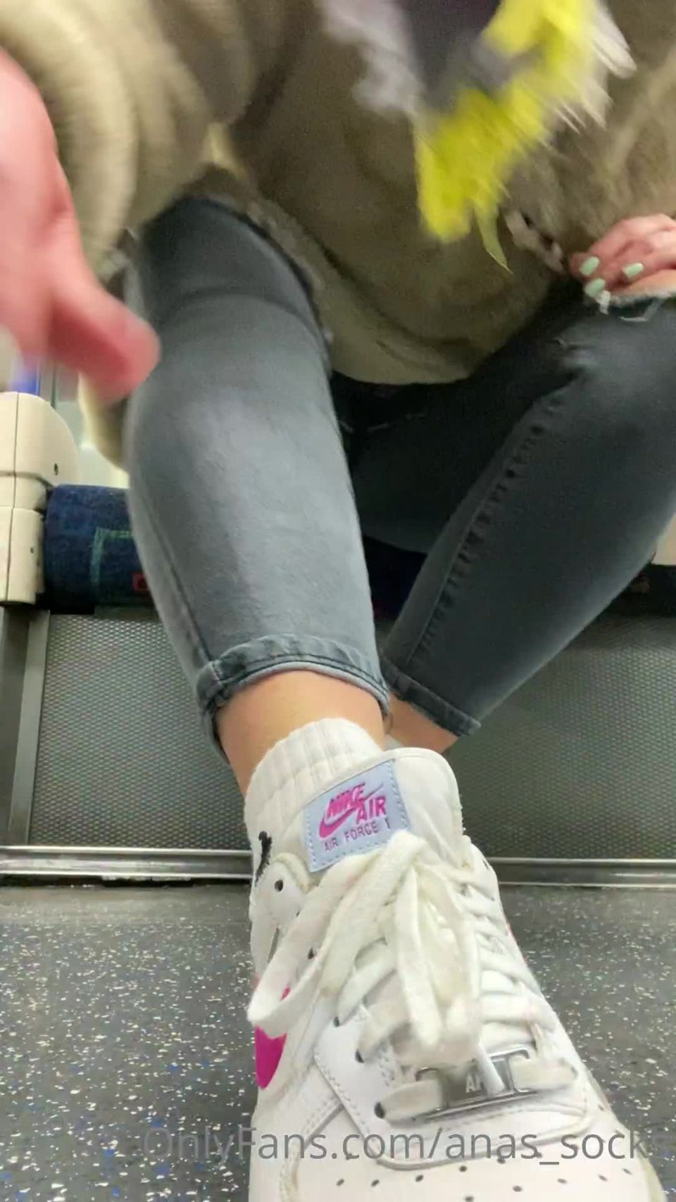 xxx video clip 42 anas socks 15-01-2021-2009226938-I wonder if anyone has a foot fetish on this train  Wearing Nike airforces and Nike socks | feet | feet porn first foot fetish