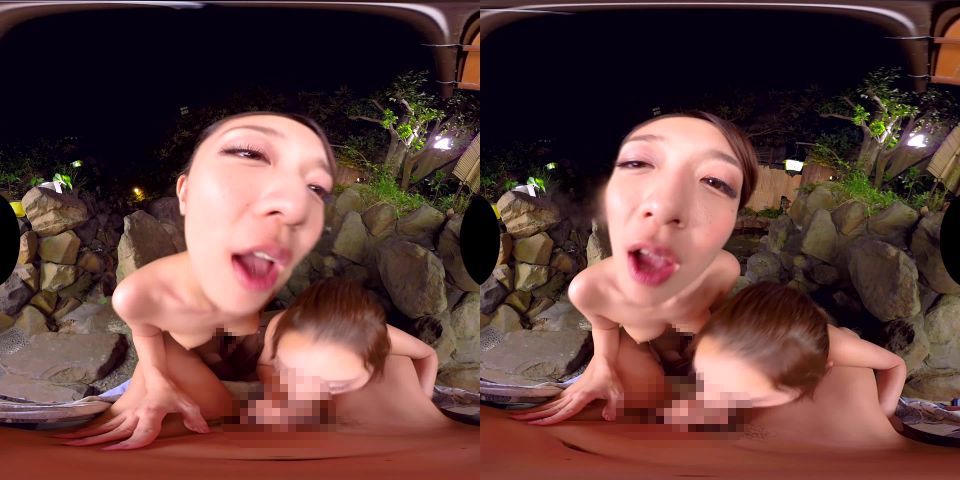 Outdoor Onsen Heavenly Handjob and Blowjob Threesome  | virtual reality | reality asians having sex