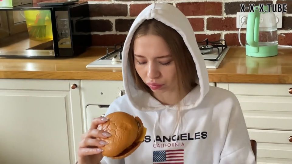 Russian Bitch Wanted Burger Sauce And Got A Lot Of Cum Hd Blowjob P  Californiababe  fetish