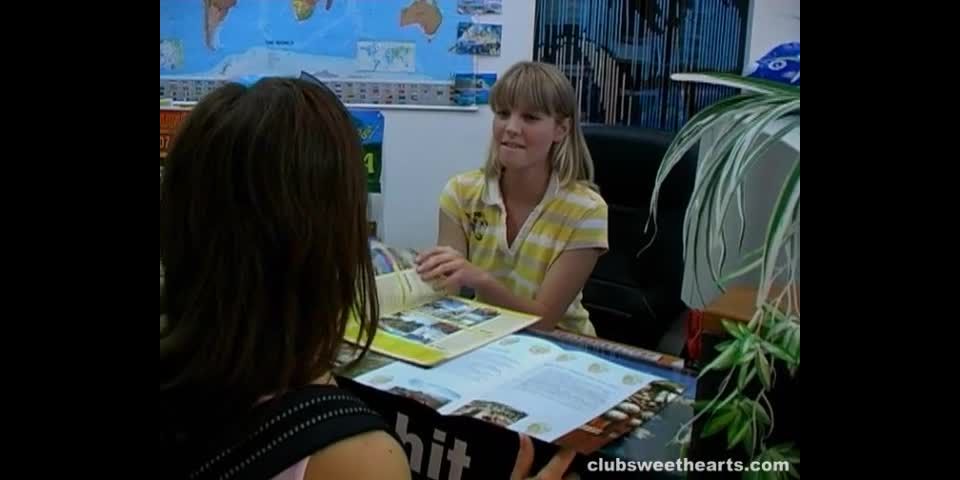 adult video clip 34 Lesbian sex at the travel agent 640 on brunette girls porn fetish webcam