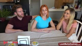 [GetFreeDays.com] A redhead and a blonde lose a strip game and fuck the male winner Porn Video June 2023