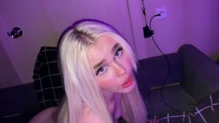 Blondessa - Chic blonde showed her deep throat and put tight pussy under the cock - Drooling deepthroat