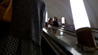 Upskirt-times.com- Ut_3306# The next chic drove along the escalator with a tattered skirt in front of the...