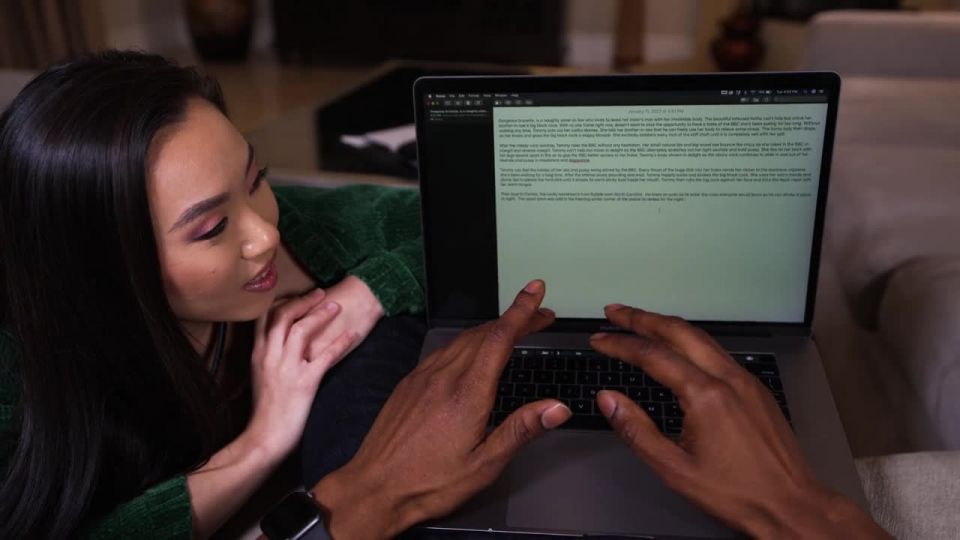 Kimmy kimm-writing a sex script with tiny asian - Big dick