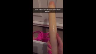 Fucking Myself With Moms HUGE Dildo While Sexting My Stepbro On Snapcha.