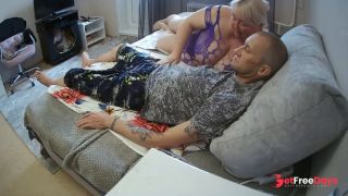 Insatiable neighbor always wants to suck cock and swallow cum