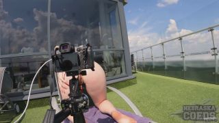 Melonie - Melonie Jilling Herself Outdoors Pussy Pump Dil...